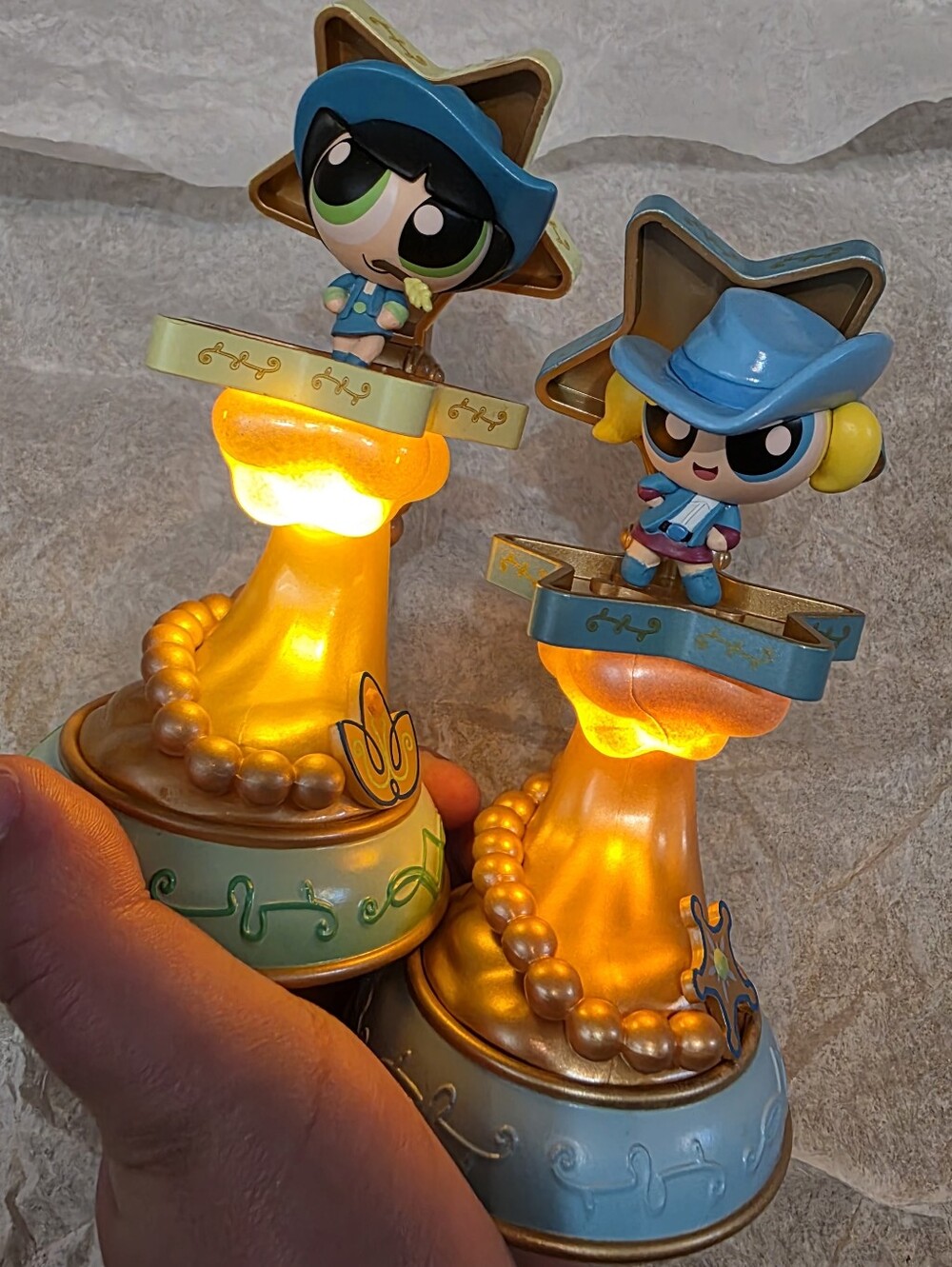 Powerpuff Girls Light-up Cowgirl Figures - Bundle Of 2